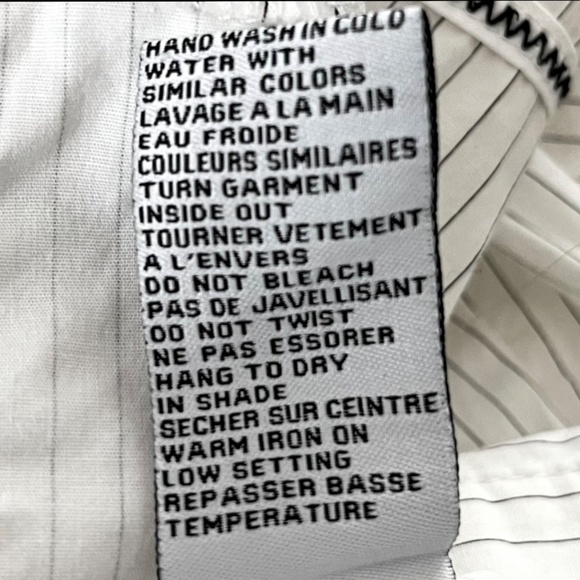 Ciet et Neige Vintage Women's Dress Shirt Fitted EU 42/US 6 White & Black - Picture 10 of 10